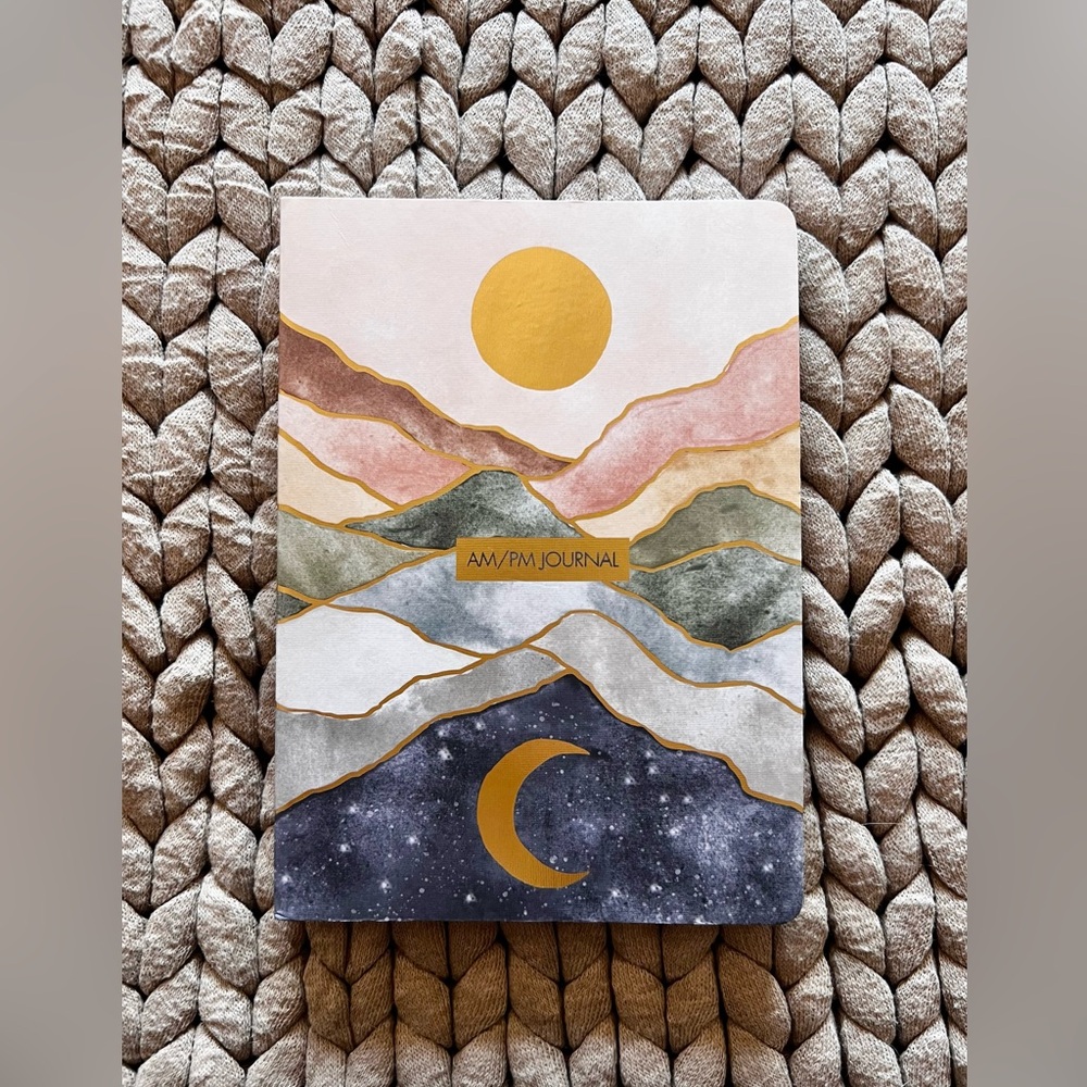 AM/PM Journal with Mountain Cover Design